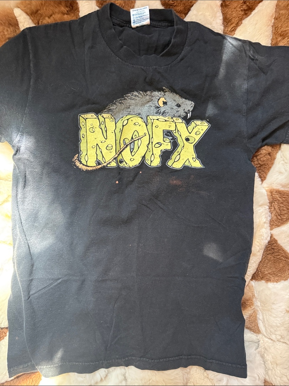 Vintage NOFX Black Graphic Band Tee concert punk rock y2k